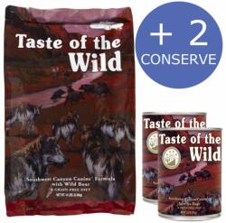 Taste of the Wild Taste of the Wild Southwest Canyon Canine Formula, 12.2 Kg + 2 Conserve Taste of the Wild