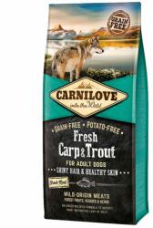 CARNILOVE Carnilove Fresh cu Crap si Pastrav, Fara cereale si cartofi, 12 Kg