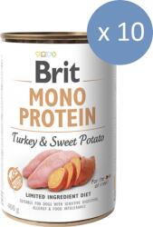 Brit 10 x Conserva Brit Mono Protein cu Curcan si Cartofi dulci, 400 g