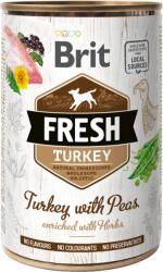 Brit Hrana umeda pentru caini, Conserva Brit Fresh cu Curcan si Mazare, 400 g