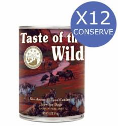 Taste of the Wild 12 x Taste of the Wild Southwest Canyon, 390g