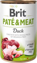 Brit Conserva cu bucati de carne si pate, Brit Pate & Meat cu Rata, 400 g