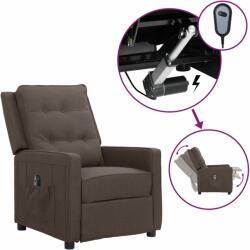 vidaXL Scaun rabatabil electric, gri taupe, material textil (3098618)