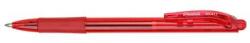 Pentel Golyóstoll, 0, 35 mm, nyomógombos, PENTEL BK417, piros (PENBK417P) - becsiirodaker