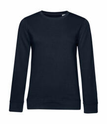 B&C Collection Női hosszú ujjú organikus pulóver B and C Organic Crew Neck /women French Terry XL, Sötétkék (navy)