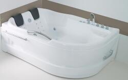 Wellis Dublo E-Max TOUCH 180x130 cm hidromasszázs kád Retro csapteleppel WK00005-7