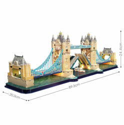 CubicFun - Puzzle 3D Led Tower Bridge 222 Piese (CUL531h) - carlatoys