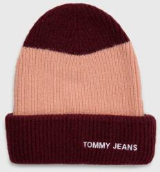 Tommy Jeans sapka gyapjú keverékből bordó, - burgundia Univerzális méret