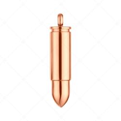 BALCANO - Bullet / Pisztolygolyó, töltény medál 18K rozé arany bevonattal