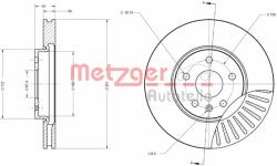 METZGER Disc frana METZGER 6110176 - automobilus