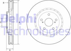 DELPHI Disc frana DELPHI BG9219C (BG9219C) - automobilus