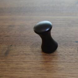 Tulip RUZA fém bútorgomb, fekete színű (kicsi) (157293)