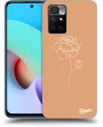 Picasee Átlátszó szilikon tok az alábbi mobiltelefonokra Xiaomi Redmi 10 (2022) - Peonies