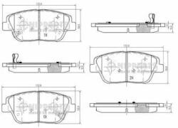 NIPPARTS set placute frana, frana disc NIPPARTS N3600334