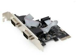 Gembird SPC-22 2 serial port PCI-Express add-on card, with extra low-profile bra (SPC-22) (SPC-22)