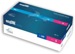 Nitril kesztyű. nepudr. easyCARE S méret kék 100db (RNB-S-100)