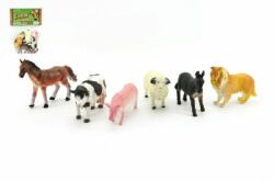 Teddies Játék házi állatok 6 db műanyag 9 cm