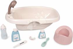 Smoby Cădiță cu oliță Bath Set Natur D'Amour Baby Nurse Smoby cu cosmetica și 8 accesorii pentru păpușă de 42 cm (SM220366)