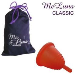 Me Luna Cupă menstruală cu picioruș, mărimea S, roșie - MeLuna Classic Shorty Menstrual Cup Stem