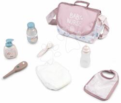 Smoby Pelenkázótáska pelussal Changing Bag Natur D'Amour Baby Nurse Smoby 8 kiegészítővel 42 cm játékbabának (SM220369W)