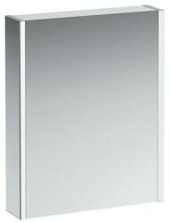 Laufen FRAME 25 Tükrös szekrény, alumínium, 2 LED világító elemmel és alsó háttérvilágítással, Fényes fehér H4084529001451 (H4084529001451)