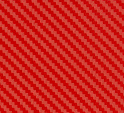  3D karbon dekor fólia - piros - 50x152cm