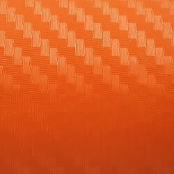  3D karbon dekor fólia - narancs - 50x152cm