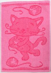  Prosop pentru copii BEBÉ pisica roz 30x50 cm Prosop