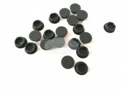 Fekete színű műanyag furattakaró gomb (20 db/cs. )
