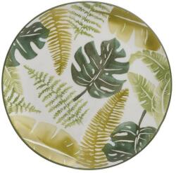 Inart - Grecia Platou ceramica Green Leaf 26 cm (3-60-017-0022) Tava