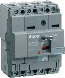 Hager HHA126H x160 TM kompakt megszakító, 4P, 125A, 25kA (HHA126H)