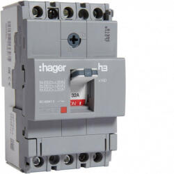 Hager HDA032L x160 TM kompakt megszakító, 3P, 32A, 18kA (HDA032L)