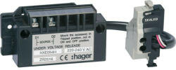 Hager HXE054H h1000 DUVR késleltetett fesz. csökk. kioldó 200-240V AC (HXE054H)