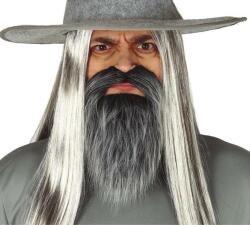 Fiestas Guirca Barbă cu musteată neagră (Gandalf)