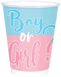 Amscan Pahare - Boy or girl ? 250 ml 8 buc