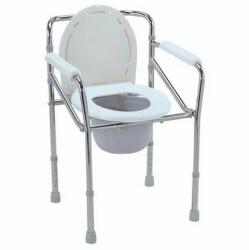  Scaun cu WC de camera, inaltime reglabila, din otel, pliabil - CMB-894