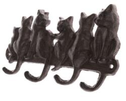  Öntöttvas falifogas macskás, 22x10, 5x3cm