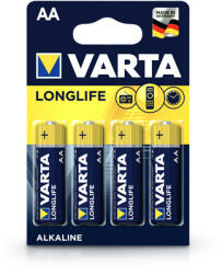 VARTA Longlife Alkaline AA ceruza elem - 4 db/cs