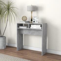 vidaXL Masă consolă, gri beton, 78x30x80 cm, PAL (808300)