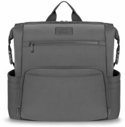 Lionelo Rucsac impermeabil pentru mamici, Lionelo, Cube, Cu 12 compartimente si salteluta de schimbat, Cu prindere universala de carucior, 36 x 36 x 23 cm, Gri (LO-CUBE_GREY)