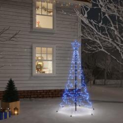 vidaXL Brad de Crăciun cu țăruș, 200 LED-uri, albastru, 180 cm (343569)