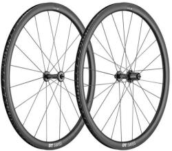 DT Swiss PRC 1100 DICUT® carbon 35 országúti kerékszett (622x25/18), felnifékes, gyorszáras, TL-Ready, HG Road 11s, 1439g, fekete