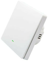 SmartWise B1LW WiFi, întrerupător de perete RF cu 1 canale, buton fizic (fără nul) (alb) (5999572031121)