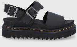 Dr. Martens sandale de piele Voss femei, culoarea negru, cu platformă DM24233001. Voss-Black PPY8-OBD1UW_99X