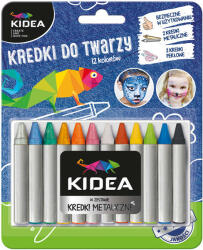 DERFORM Arcfestő krétakészlet, 12 db-os, Kidea (DFM-KDT12KA)
