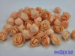  Polifoam rózsa fej midi virágfej habvirág 3 cm habrózsa - Halvány Barack