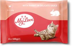 My Love Hrana umeda pisici - Iepure in sos, set 4 0, 1kg
