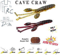 Herakles CAVE CRAW 3.8 9.6cm Green Pumpkin Purple Flk