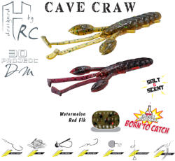 Herakles CAVE CRAW 3.8 9.6cm Watermelon Red Flakes