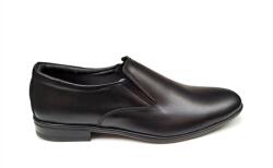 Lucianis style Pantofi barbati eleganti din piele naturala neagra, cu elastic - TESTEL3 (TESTEL3)